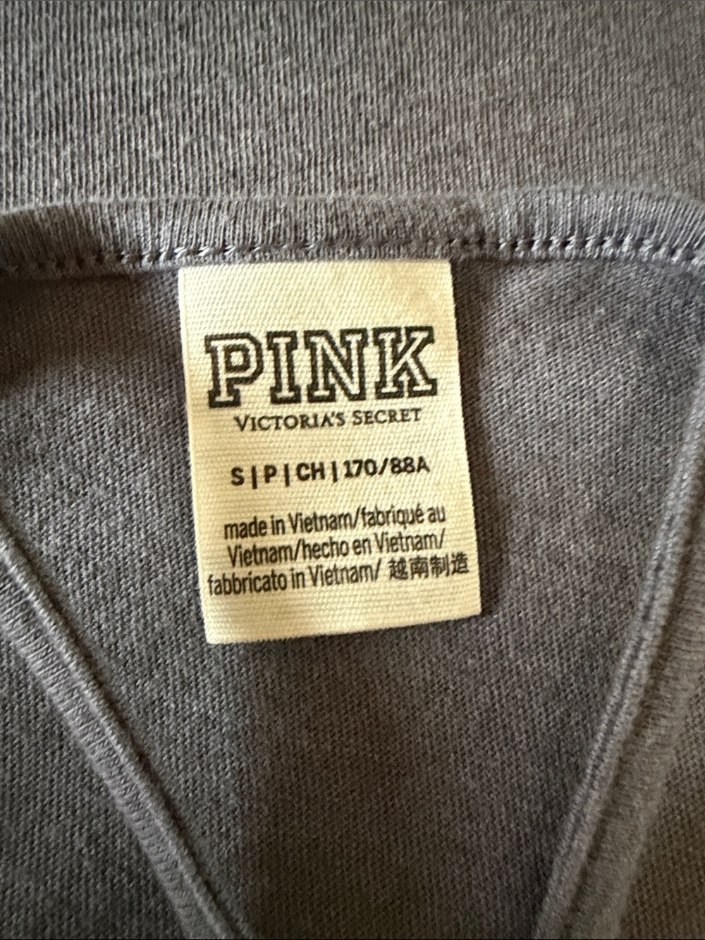 PINK Victoria's Secret Coral and Dark Gray Crisscross Strap Tank Tops - Picture 5 of 9